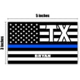 thumbnail image 2 of Bryan TX Texas Brazos County Thin Blue Line Stealthy USA Flag - Honoring Law Enforcement Officers Flags - Blue Lives Matter Euro Decal Bumper Sticker 3M Vinyl 3" x 5", 2 of 3
