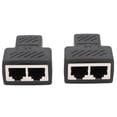 thumbnail image 3 of Divisor Ethernet, Divisor De Cable Ethernet Operación Simple RJ45 Ampliamente Utilizado Ahorro De Costos De 1 A 2 Vías Para TV Box Para Enrutador Para Cámara De Video, 3 of 7