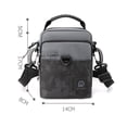 thumbnail image 3 of Bolsa De Pecho Riñoneras informales para hombre, nailon ajustable, accesorios para deportes al aire libre (gris) Tmvgtek Para Estrenar, 3 of 6