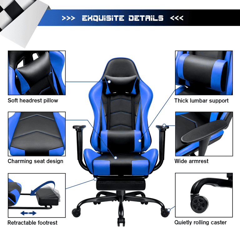 Symple Stuff Ergonomic Racing Gaming Chair With Head Cushions And  Adjustable Armrest Red