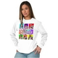 thumbnail image 4 of XOMG POP Party Like Popstar Album Women's Long Sleeve T Shirt Brisco Brands S, 4 of 6
