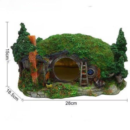 Resin Aquarium Rockery Decor Fish Tank Landscape Ornament House