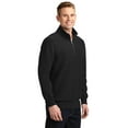 thumbnail image 4 of Sport-Tek ST283 Super Heavyweight 1/4-Zip Pullover Sweater, True Navy, 4XL, Mens Pullover Hoodies and Sweatshirts, 4 of 6