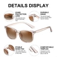 thumbnail image 5 of AOMASTE Polarized Sunglasses for Women Men Classic Trendy Sun Glasses with UV400 Protection for Driving, 5 of 7