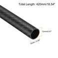 thumbnail image 2 of 2Pcs Carbon Fiber Tubes 12 x 14 x 420mm Matte Surface Rod 3K Roll Wrapped Carbon Round Tubing for RC Airplane, 2 of 5