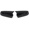 thumbnail image 1 of Compatible con Ford Mustang 2010-2014, pegatina para coche, cubierta de espejo retrovisor lateral, caja de visión trasera, embellecedor de fibra de carbono(Gloss Black), 1 of 3