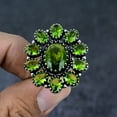 thumbnail image 2 of Natural Peridot Gemstone Handmade 925 Sterling Silver Jewelry Ring Size 8, 2 of 4