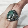 thumbnail image 2 of Tibetan Turquoise Ring, Silver Jewelry, 925 Silver Ring, Father's Day, AAA Natural Turquoise, December Birthstone Ring, Heavy Mens Ring, Spiritual Healing Gemstone, Christmas, Signet Mens Ring, 2 of 5