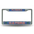 thumbnail image 2 of Florida Gators Cadre de Plaque d'Immatriculation Chromé Pailleté, 2 of 2