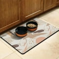 thumbnail image 3 of Boho Retro Floral Pet Feeding Mat-Abstract Art Pattern Absorbent Pet Placemat for Food and Water Bowl, with Waterproof Rubber Backing, Quick Dry Water Dispenser Mat for Dog and Cat (17"x30"), 3 of 7