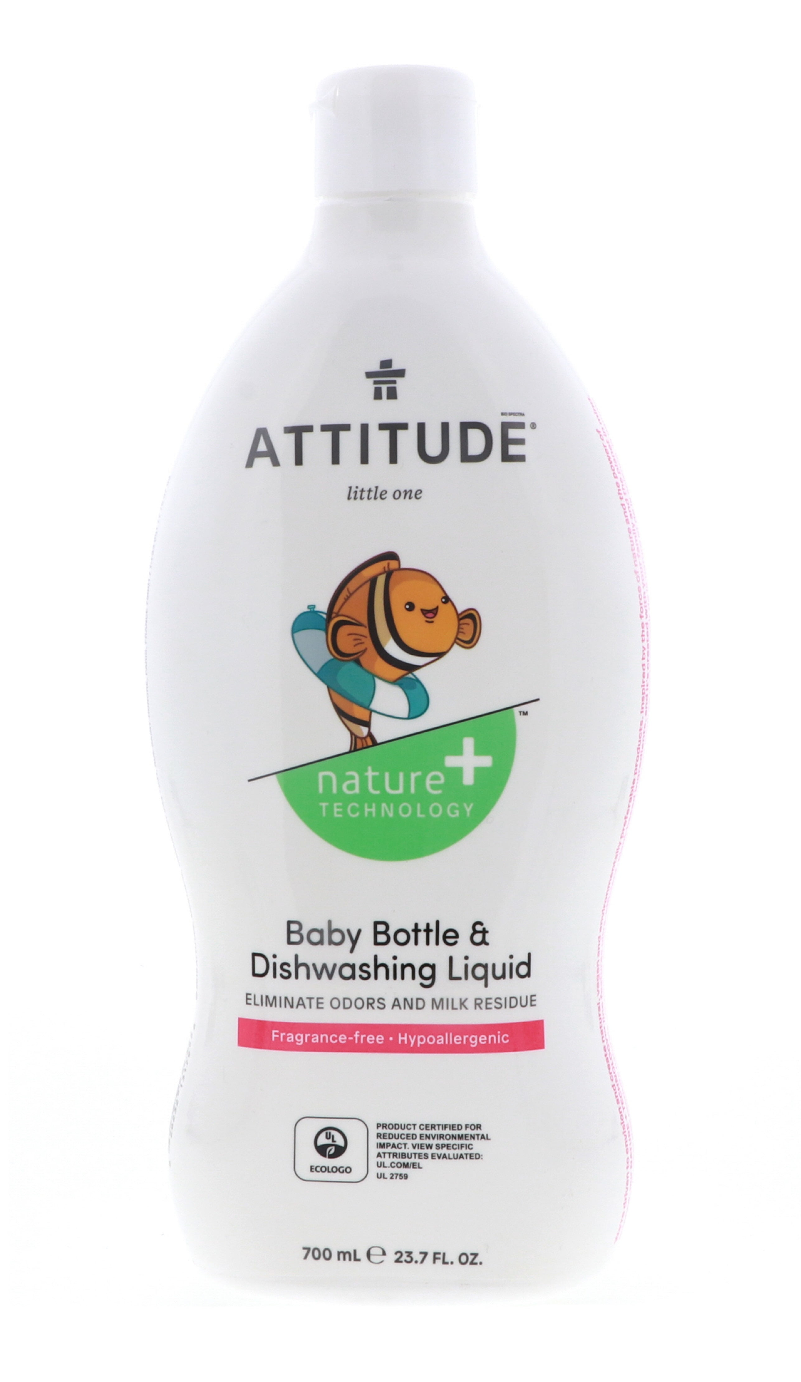 Attitude® Nature + Technology™ Unscented Baby Bottle & Dishwashing