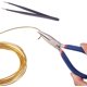thumbnail image 4 of Juego de alicates de punta plana de 5,12 pulgadas de acero inoxidable 316, abridor de anillos de salto de cadena microdelgada, herramienta de joyería moldeadora de flexión azul Fokelyi LRWJ231, 4 of 6
