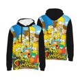 thumbnail image 2 of Unisex Men's and Women's Simpsons Hoodies 3D Fashion Digital Print Cartoon Pullover Hooded Sweatshirts with Pockets, 2 of 8