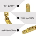 thumbnail image 4 of Bisagras Rddconkit 10 piezas 90° color dorado de aleación de zinc 3 x 2 x 0,5 cm, 4 of 6