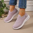 thumbnail image 4 of Women's Slip on Sneakers Breathable Platform Soft Sole Tennis Shoes Lightweight Athletic Gym Non Slip Work Shoes, 4 of 7