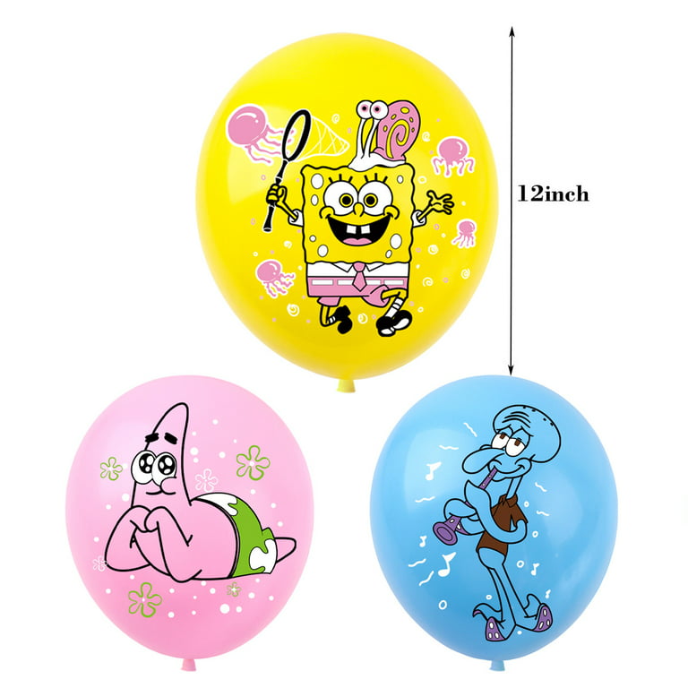 Spongebob Party Decorations - 52 Pcs Cartoon Spongebob Birthday Party  Supplies Favors Set for Boys and Girls Include Happy Birthday Banner, Cake  Topper, Cupecake Toppers, Latex Balloons 