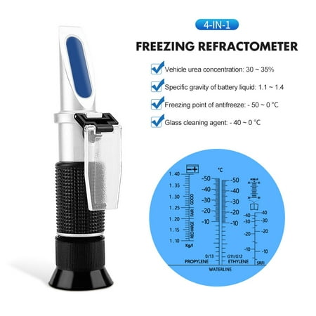 

4 In 1 Atc Refractometer Antifreeze Coolant Tester Adblue Engine Fluid Tester