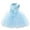 Sky Blue, variant on Kiijoy Toddler Girls Birthday Wedding Party Dress Pageant Gown Mesh Bow Princess Dress