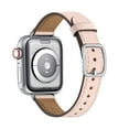 thumbnail image 2 of WFEAGL Leather Band iWatch SE Series Apple Watch Band 42mm 44mm 45mm Pink Sand/Silver, 2 of 8