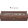 thumbnail image 2 of Watch Box 6-Slots with Real Glass Topped,Wood Grain PU Watch Display Storage Case,as a Gift for lovers, 2 of 5
