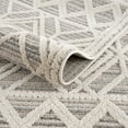 thumbnail image 5 of Hauteloom Magnolia MGN-2301 - Molde Moroccan Farmhouse Living Room Area Rug with Tassel - High Low Carpet - Tribal Boho Style - Southwestern Geometric Pattern - Beige, Cream, Brown 7'10" x 10', 5 of 6