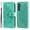 Green, variant on For Samsung Galaxy S26 Edge 5G 6.7" Seven Petal Flower Embossed Strong Magnetic Attachment/Closure, Card Slots/Pocket, PU Leather Flip Wallet Case With Hanging Rope,Blue,For Galaxy S26 Edge 5G