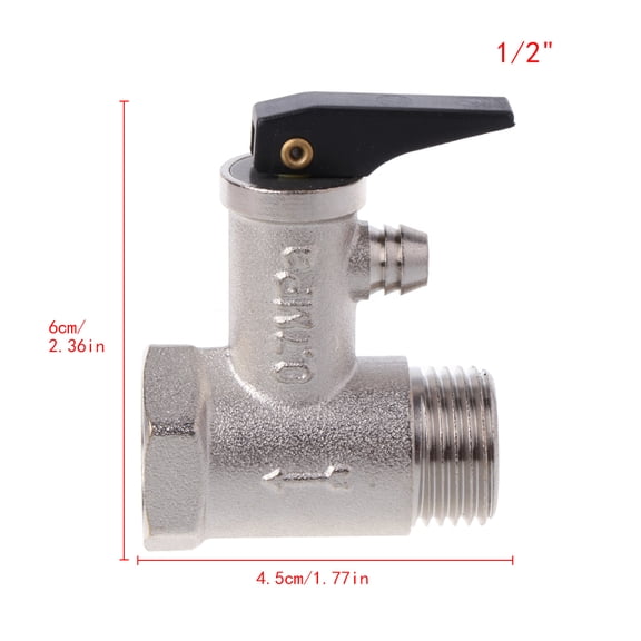 Brass G1/2" DN15 0.7mpa Pressure Safety Relief Valve For Electric Water Heater