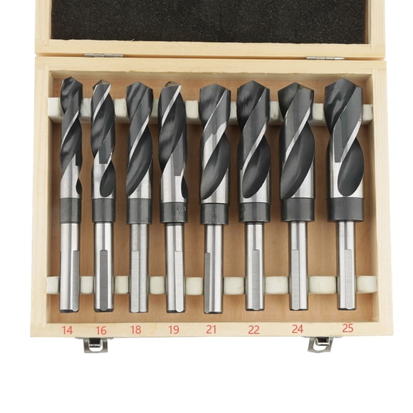 JUEGO DE BROCAS HELICOIDALES HSS, 8 UDS., INDUSTRIALES GRANDES CON TRATAMENTO Térmico para Carpinero, constructor, electricista, más Alto, manualidadas domítsticas
