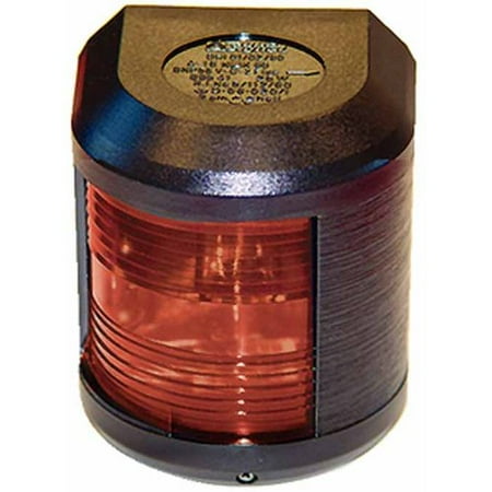 Port Navigation Light (Aqua Signal 41300 Series 41 Navigation Light for Power or Sail Direct Mounting, Port Side Mount,)