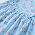 thumbnail image 5 of HWJAD Toddler Girl Long Sleeve Dresses Ruffle Unicorn Cotton Casual A-Line Dress for Girls Holiday Party 2-8Y, 5 of 8