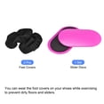 thumbnail image 3 of Uxcell Exercise Core Sliders, Oval Glider Discs with Feet Covers, Dual Sided, Home Gym, Pink, 3 of 6