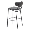 thumbnail image 5 of Charon Barstool Vintage Black Barstool, Modern Style, Plush and durable faux leather fabric, Plywood, Indoor Bar, 5 of 5