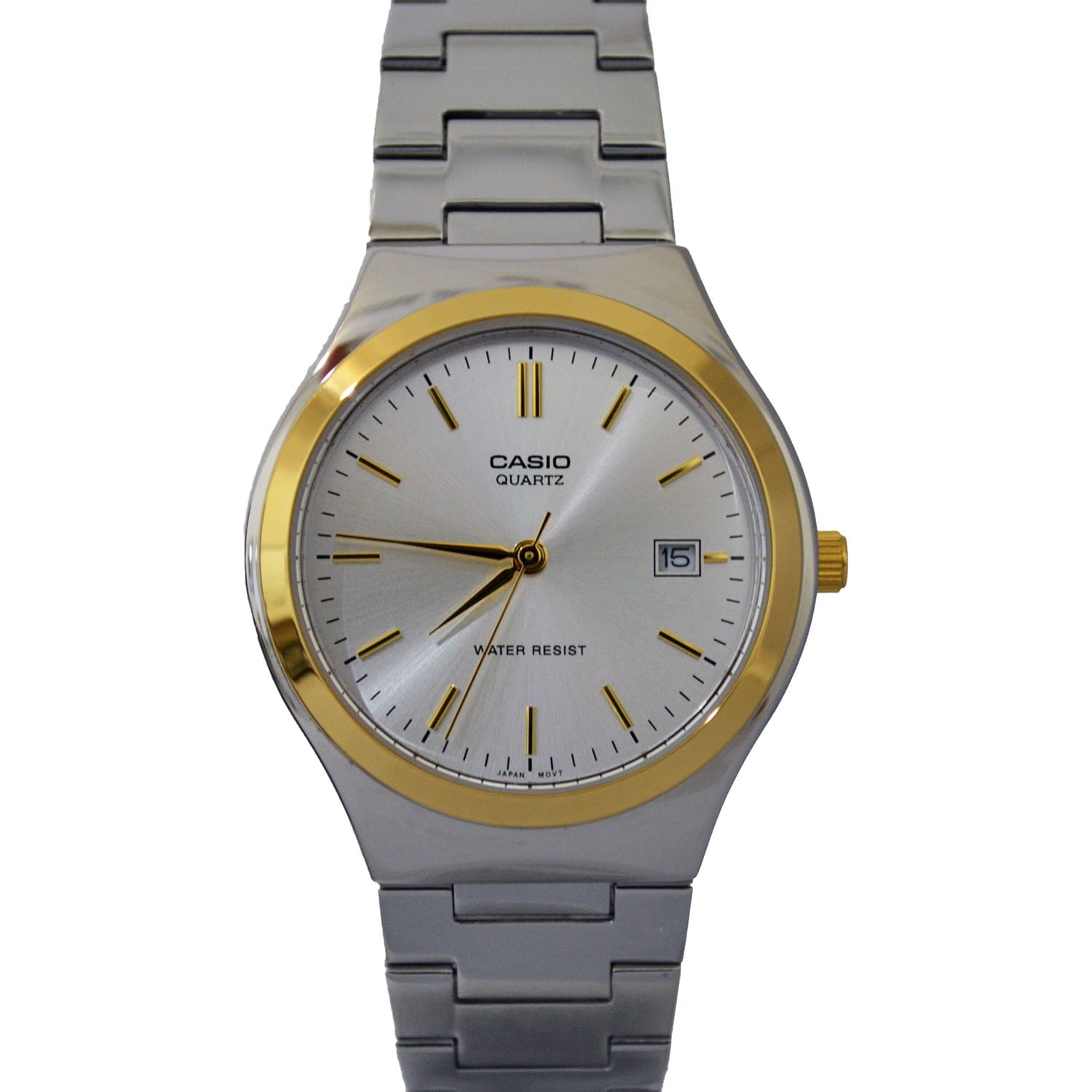 Casio - Casio Mens Two Tone Stainless Steel Analog Dress Watch w Casio Analog Stainless Steel Watch