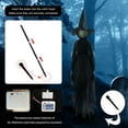 thumbnail image 6 of Light up Witch Stakes Halloween Yard Decorations, Set of 3 Scary Witches with LED Lights, Voice Control With Glowing Head, Life Size, Haunted House Props for Outdoor Garden Lawn Party Decor, 6 of 10