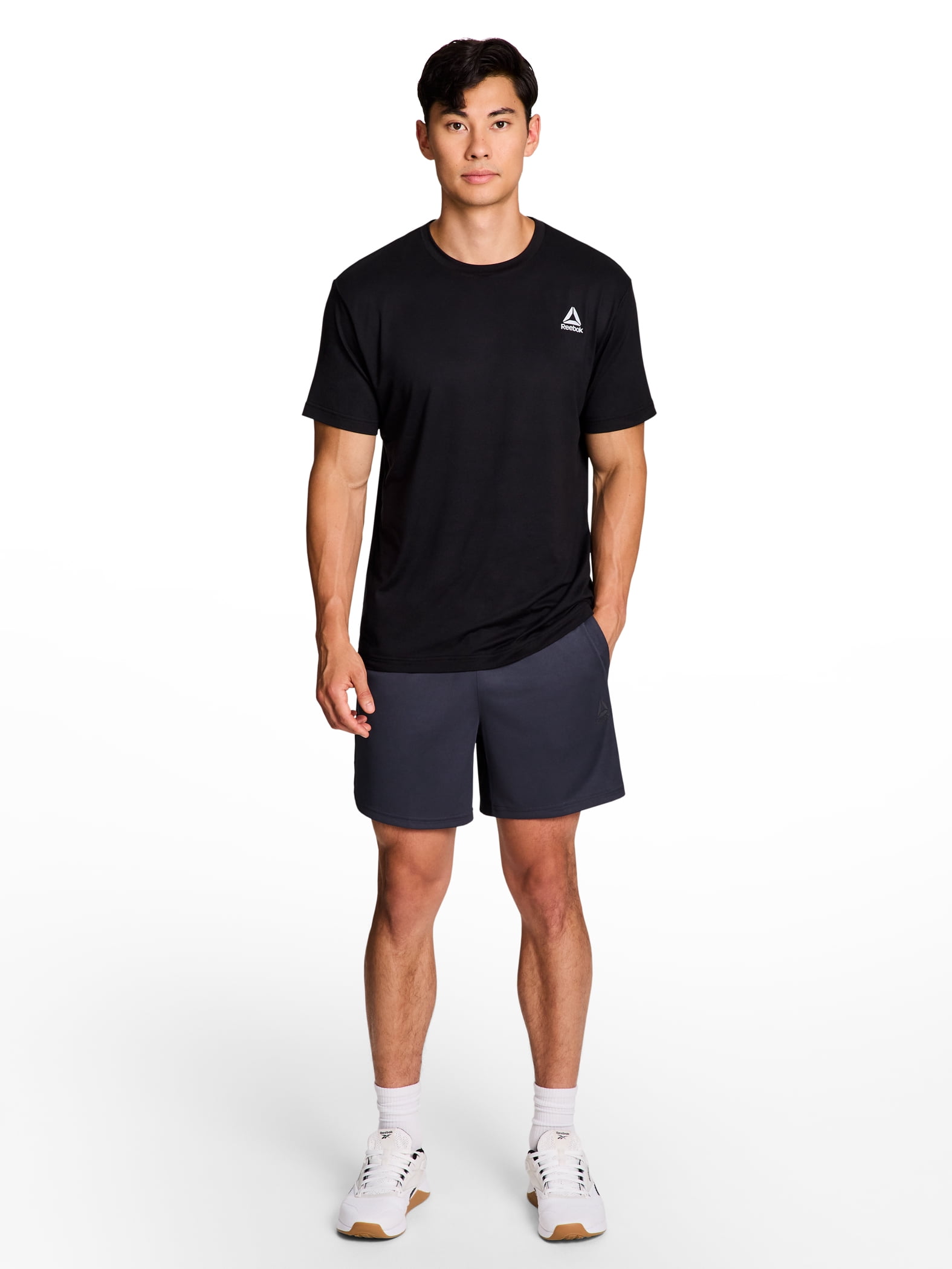 Reebok Men's and Big Men's Trekker Hybrid Performance Short, 6" inseam, Size S-3XL