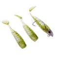 thumbnail image 2 of Head Señuelo hunde 13 cm Artificial T Tail Cebo suave  Verde y claro shamjiam Lead Head Soft Lure, 2 of 7