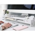 thumbnail image 3 of LNGOOR 1 Set Of Computer Monitor Riser Stand With Desk Storage Organizer For Desktop  Laptop And PC  Height Boosting Shelf For Office, 3 of 7