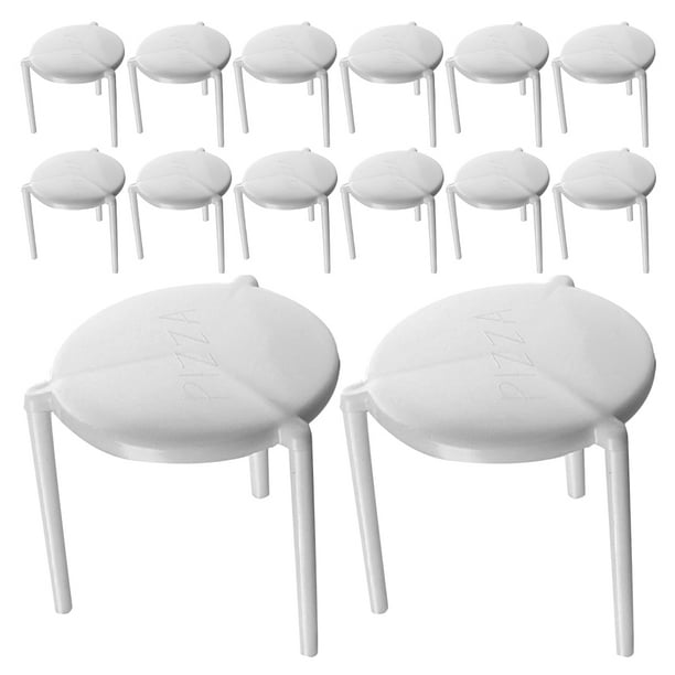 50 soportes para pizza, trípodes apilables, protectores para pizza para llevar