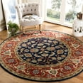 thumbnail image 2 of SAFAVIEH Royalty Vianne Oriental Wool Area Rug, Navy/Rust, 3' x 5', 2 of 10