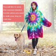 thumbnail image 4 of Colorful Rainbow Tie Dye Spiral Pattern Wearable Oversized Blanket,Wearable Blanket Hoodie for Adults,Cozy Hooded Blankets with Super Pockets,Super Warm Fuzzy Pullover for Women & Men, 4 of 6