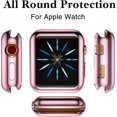 thumbnail image 4 of Paquete De 3 Compatibles Con Caja Apple Watch De 38 Mm, Protector De Pantalla Suave HD De Alta Sensibilidad Con Funda Protectora Anticaída De TPU Para Iwatch, 4 of 5
