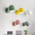 thumbnail image 1 of Lámpara de pared de hierro - Apleco LED para dormitorio, despacho, entrada • 20x15x12cm • Blanco, verde, rosa, gris, amarillo, 1 of 7