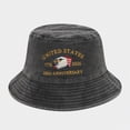 thumbnail image 5 of mgoYE 250th Anniversary USA Flag Cap Men Women American Flag Cap USA 4th of July Flag Hats Loose Patriotic Novelty Caps(Black,One Size), 5 of 6