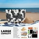 thumbnail image 5 of Fotbe Black And White Sheeps Bolsa de Viaje para Playa - Resistente al Agua, Bolsa Tote de Gran Capacidad y Ligera con 7 Bolsillos para Mujeres y Hombres, 5 of 7