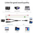thumbnail image 4 of lanema USB to 3Pin Sound Cable USB to Double 3Pin Male Output Cord PC USB to Stereo Sound Cable Converters for Amplifiers Speaker, 4 of 11