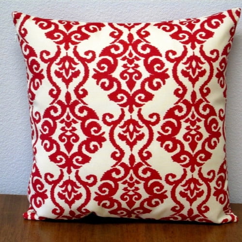 Artisan Pillows Damask Jewel Pattern Outdoor Throw Pillow Set Of Jewel Pattern Outdoor Throw Pillow