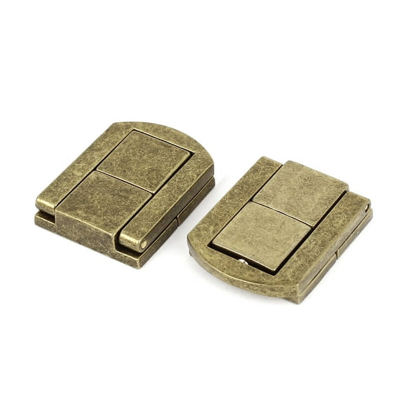 Uxcell Box Chest Case Draw Spring Latch Bronze Tone 1.22 x 0.94" 2Pcs