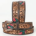 thumbnail image 4 of BE BAR H EQUINE Floral Cactus Bull Hand Carved Western Leather Men And Women Belt, 4 of 4