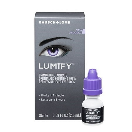 Lumify Redness Reliever Eye Drops, 0.08 fl oz (Best Antibiotic Eye Drops For Conjunctivitis)