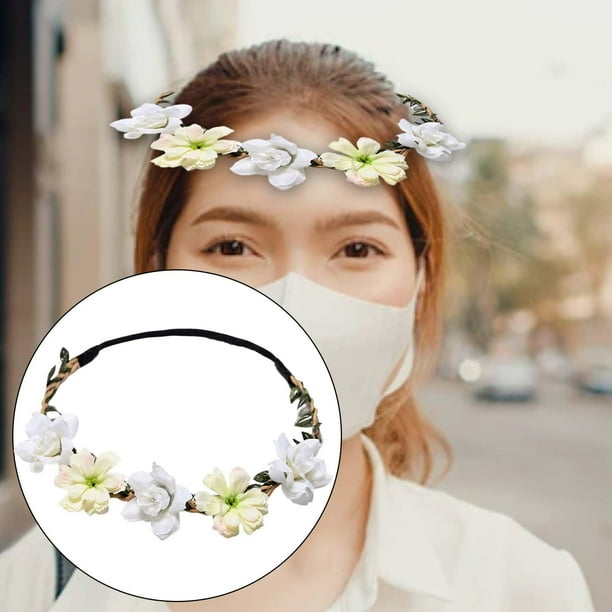 15 Piezas Corona De Flores Margarita,tiara Guirnalda Bandas | Meses Sin